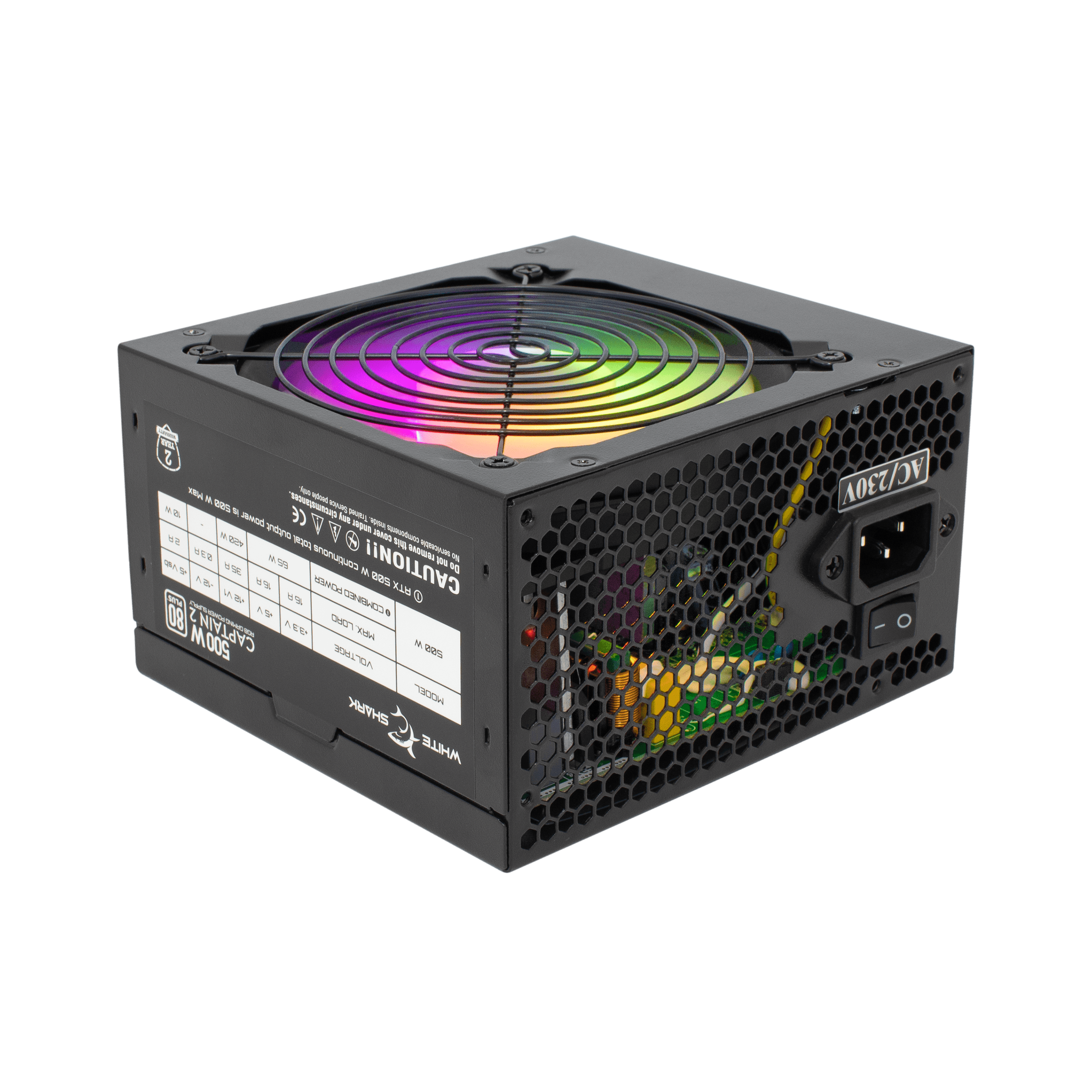 White Shark CAPTAIN 2 RGB Gaming Power Supply - GameStore.mt | Powered by Flutisat