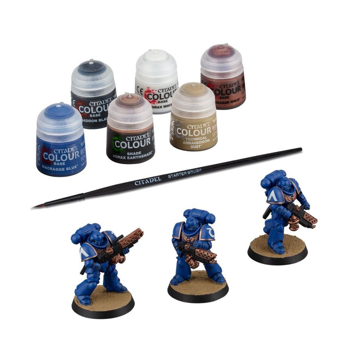 Space Marines: Infernus Marines + Paints Set (Warhammer 40,000 | 60 - 11) - GameStore.mt
