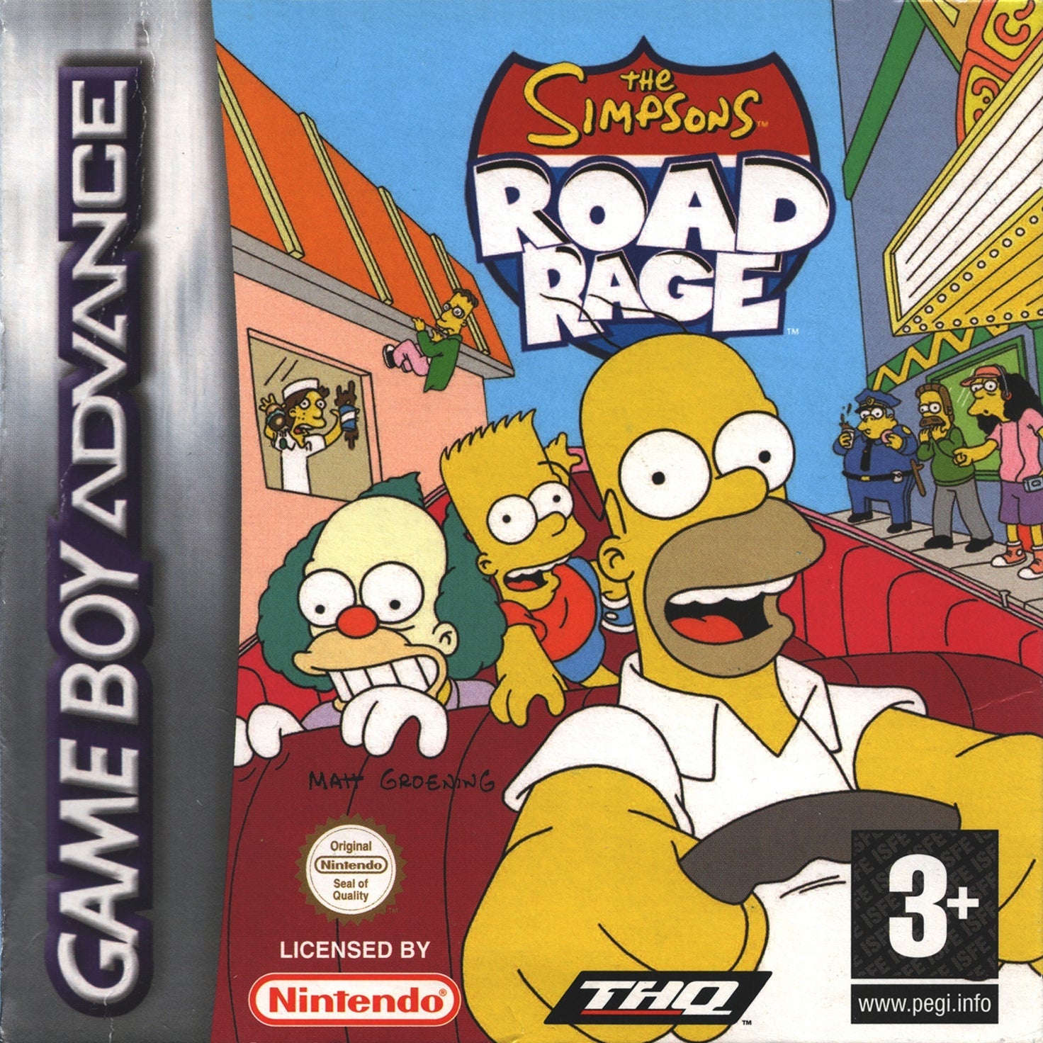 The Simpsons: Road Rage (Nintendo Game Boy Advance) (Pre - owned) - GameStore.mt