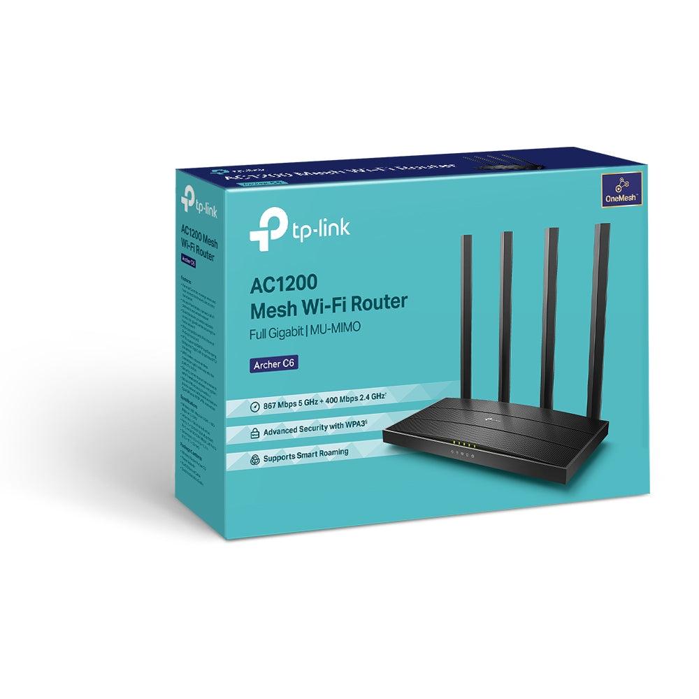 TP - Link Archer C6 AC1200 MU - MIMO Wi - Fi Router - GameStore.mt