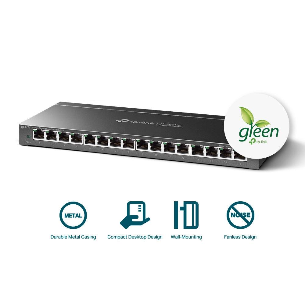 TP - Link TL - SG116E 16 - Port Gigabit Easy Smart Switch - GameStore.mt