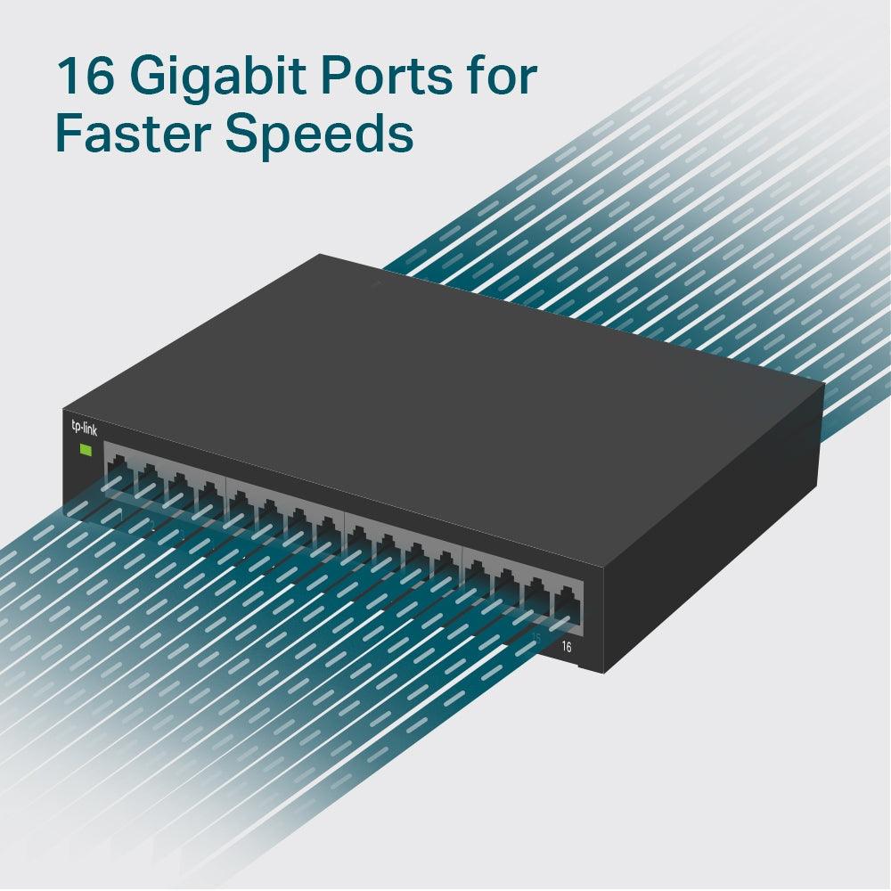 TP - Link TL - SG116E 16 - Port Gigabit Easy Smart Switch - GameStore.mt
