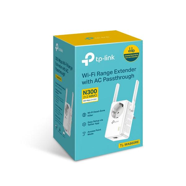 TP - Link TL - WA860RE 300Mbps Wi - Fi Range Extender with AC Passthrough - GameStore.mt