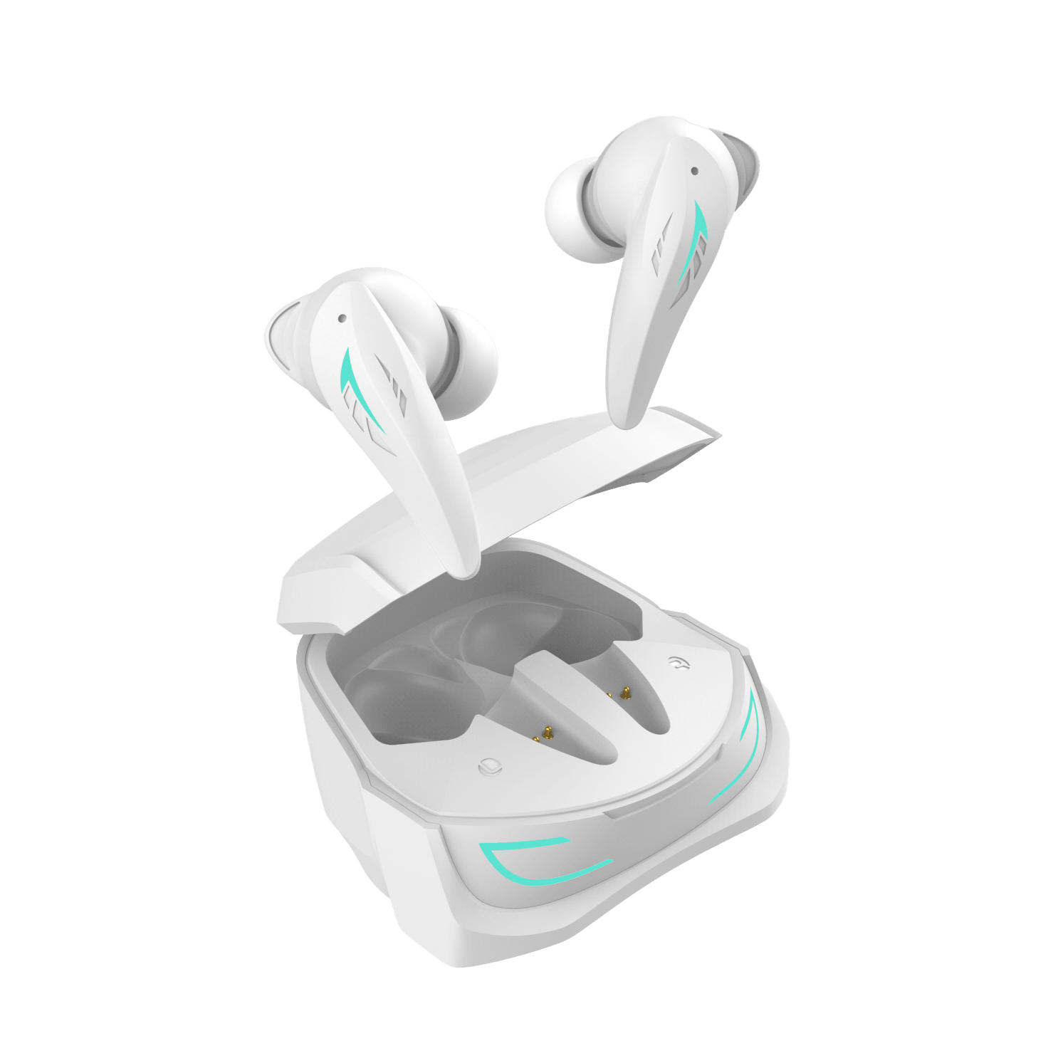 White Shark TITAN Bluetooth Earbuds (White) - GameStore.mt | Powered by Flutisat