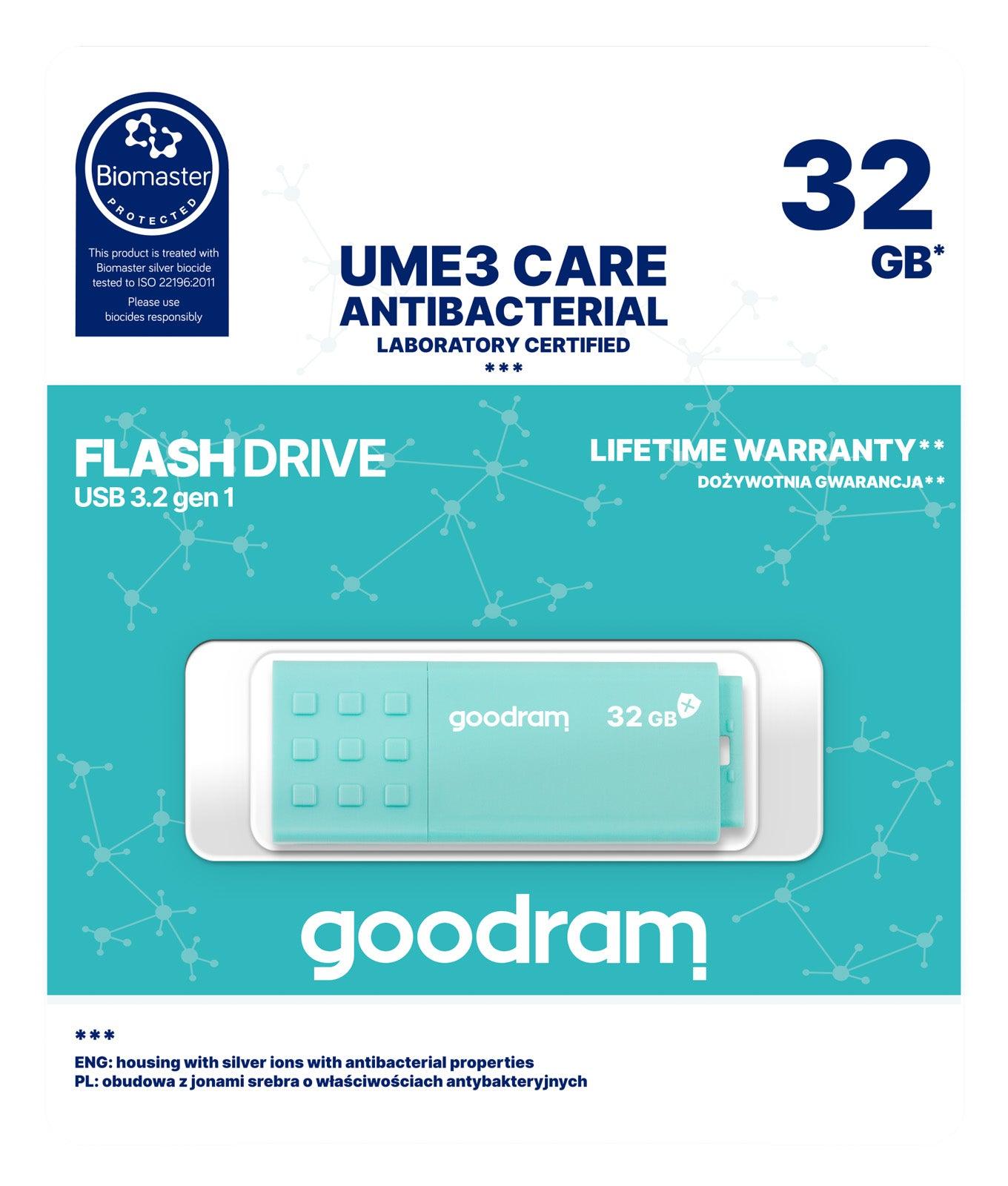 GOODRAM UME3 CARE 32GB USB 3.2 gen 1 - GameStore.mt | Powered by Flutisat