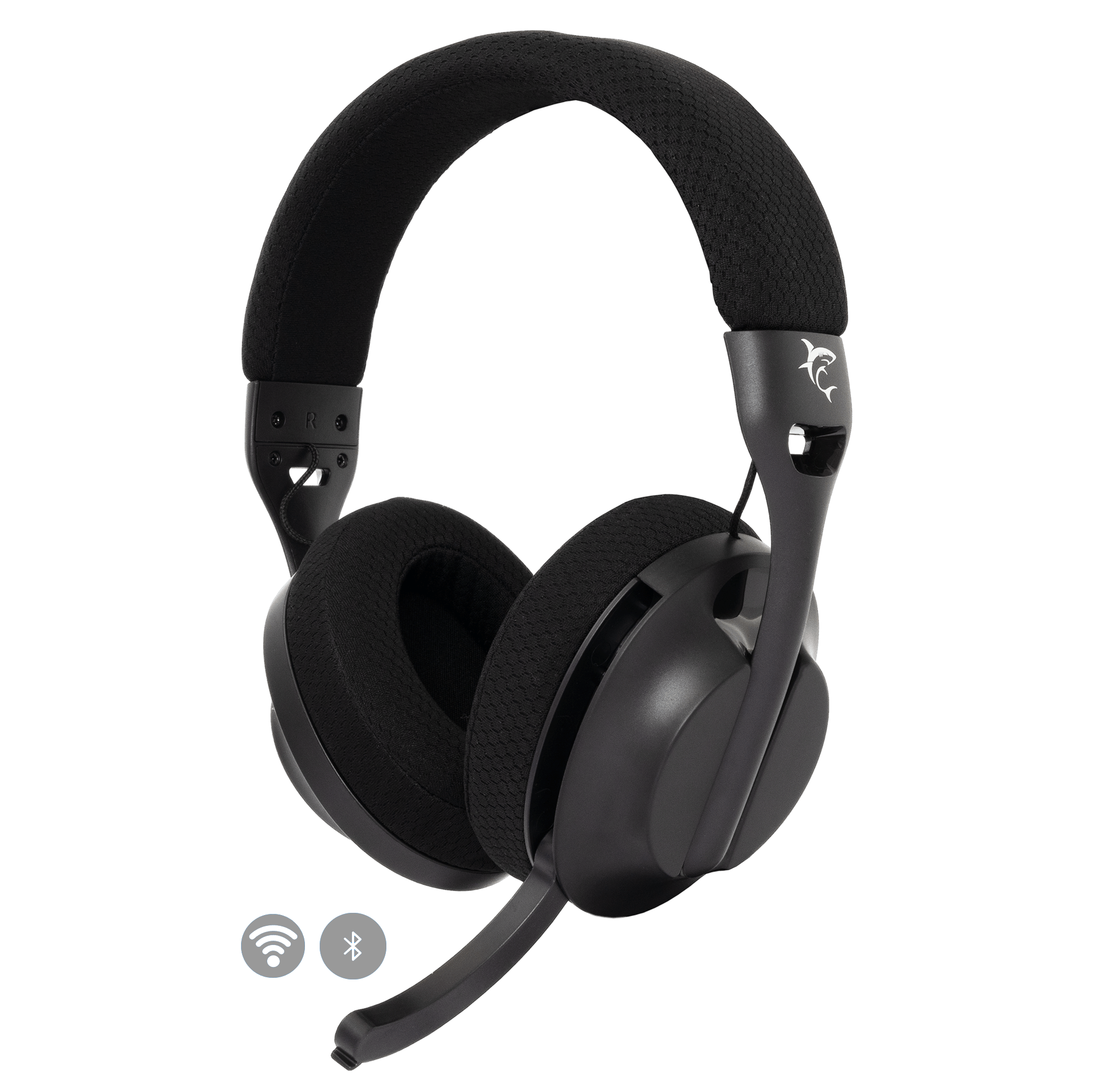 White Shark FALCON Wireless Gaming Headset (Black) - GameStore.mt