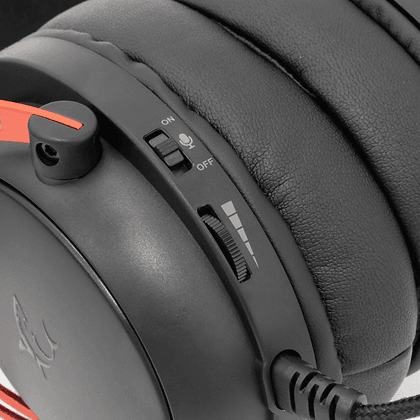White Shark GORILLA Gaming Headset (Black/Red) - GameStore.mt