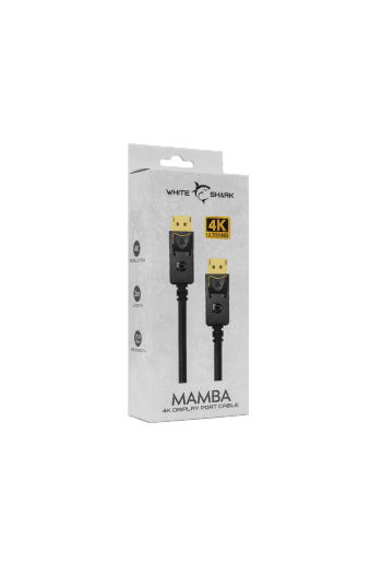 White Shark MAMBA CABLE Display Port - DP M/M 2M 4K@60Hz - GameStore.mt