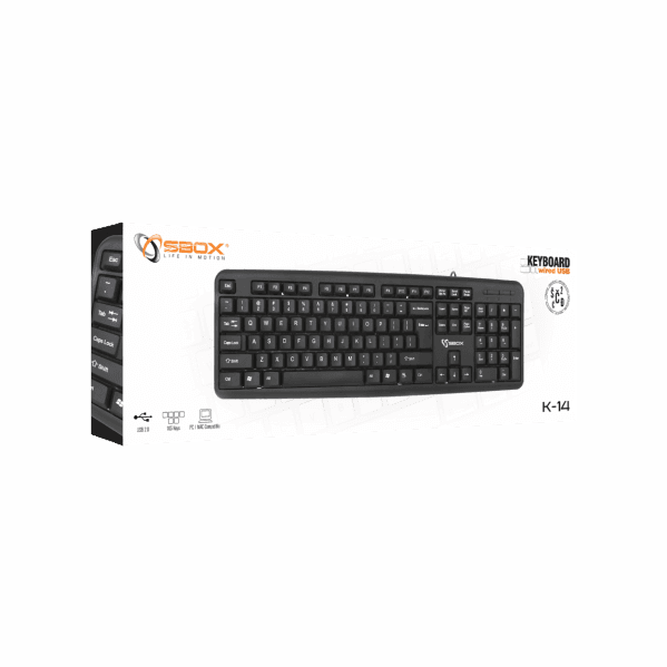 SBOX Wired USB Keyboard K-14 - GameStore.mt | Powered by Flutisat