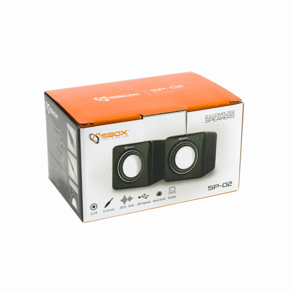 SBOX Stereo 2.0 Speakers SP-02 - GameStore.mt | Powered by Flutisat