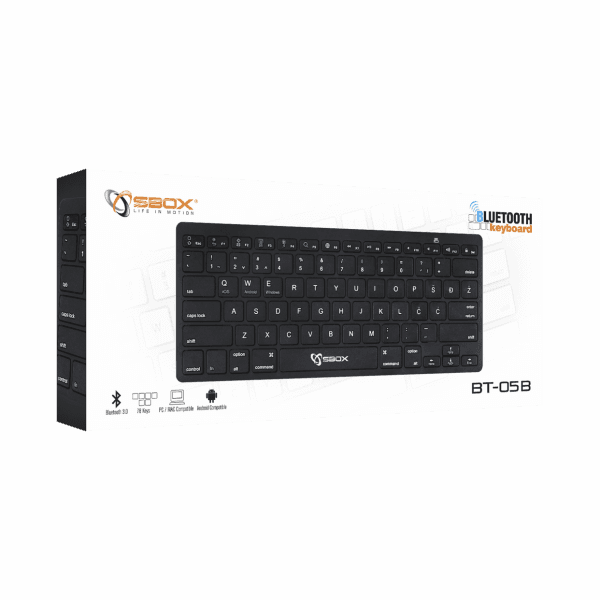 SBOX Bluetooth Keyboard BT-05 - GameStore.mt | Powered by Flutisat