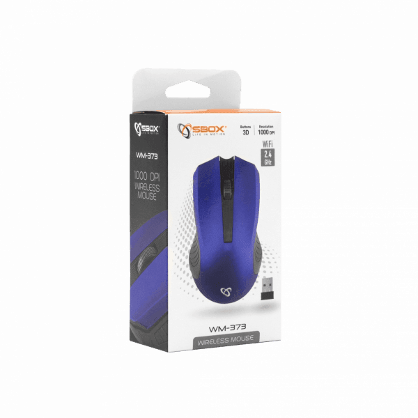 SBOX Blue Wireless Mouse WM-373BL - GameStore.mt | Powered by Flutisat