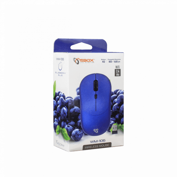 SBOX Blue Wireless Mouse WM-106 - GameStore.mt | Powered by Flutisat