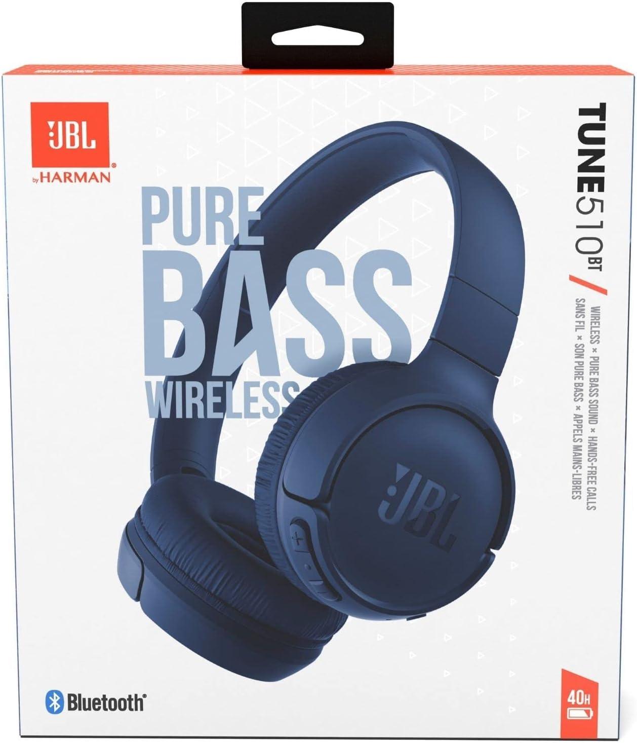 JBL Tune 510BT: Wireless On-Ear Headphones - Blue - GameStore.mt | Powered by Flutisat