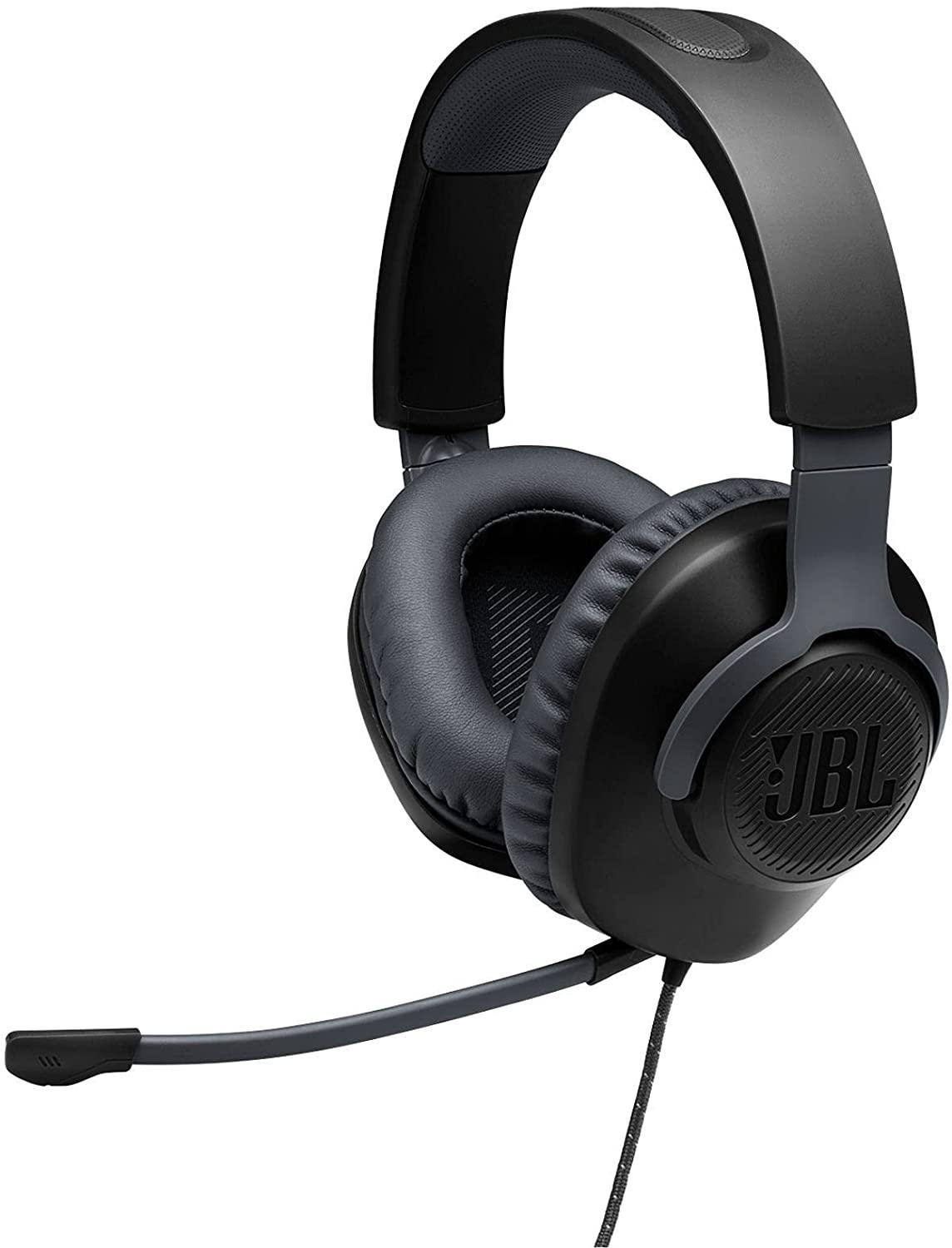 JBL Quantum 100 (Black) - Wired Over-Ear Gaming Headphones - GameStore.mt | Powered by Flutisat