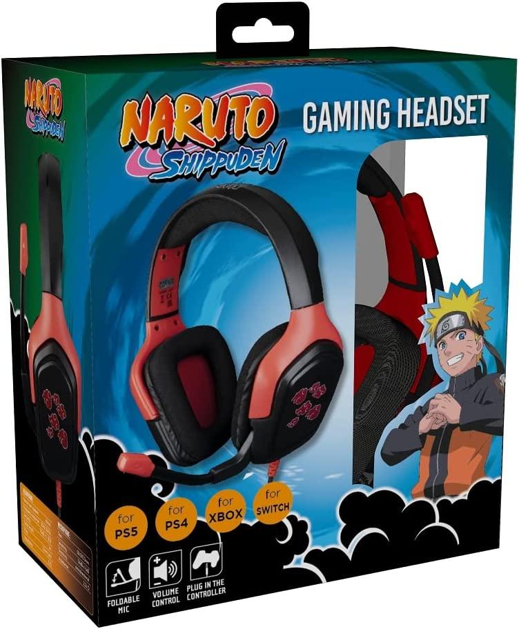 KONIX Naruto Akatsuki Gaming Headset Black Orange GameStore