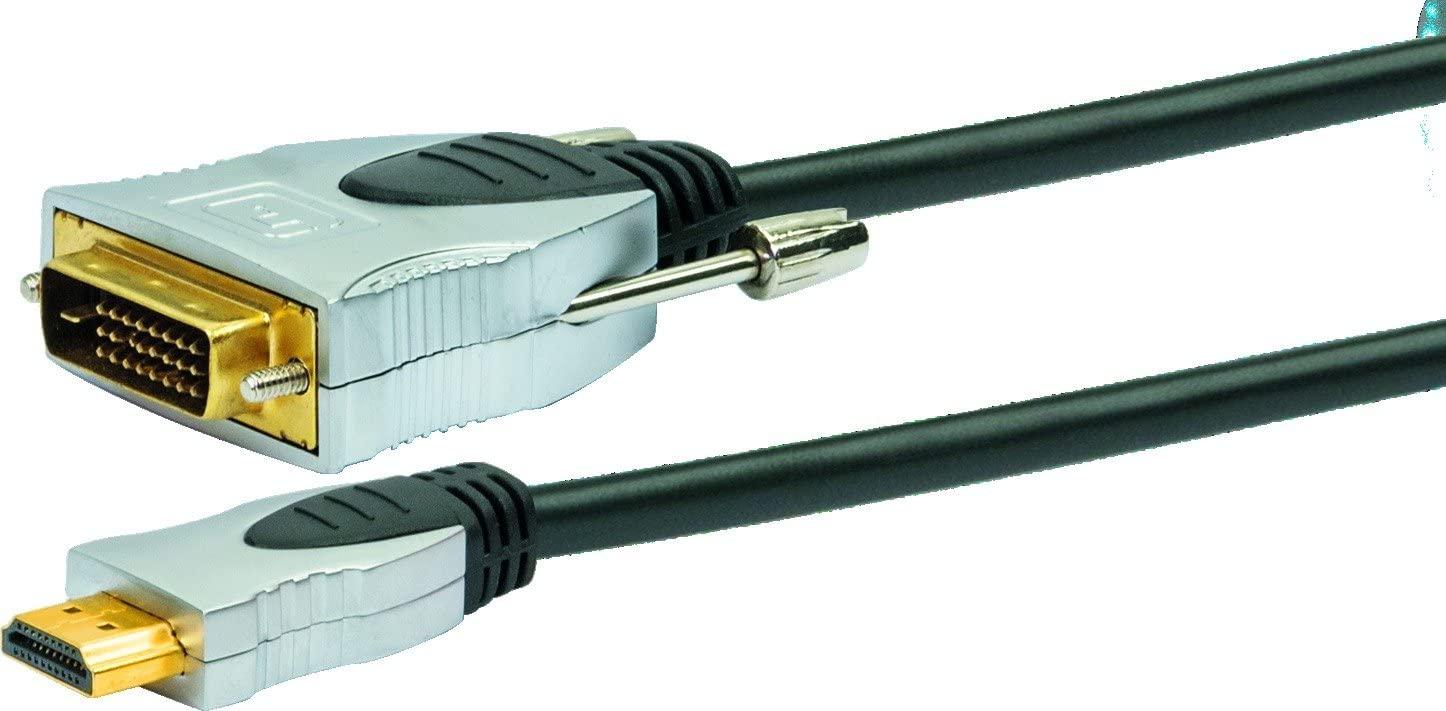 Schwaiger HDMI/DVI-D Connection Cable HDMID1550 533 (5m) - GameStore.mt | Powered by Flutisat