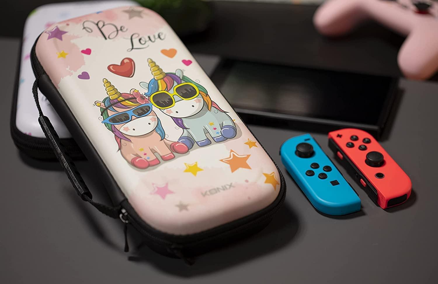 KONIX Unik Be Love Multicolor Nintendo Switch Carry Case - GameStore.mt | Powered by Flutisat