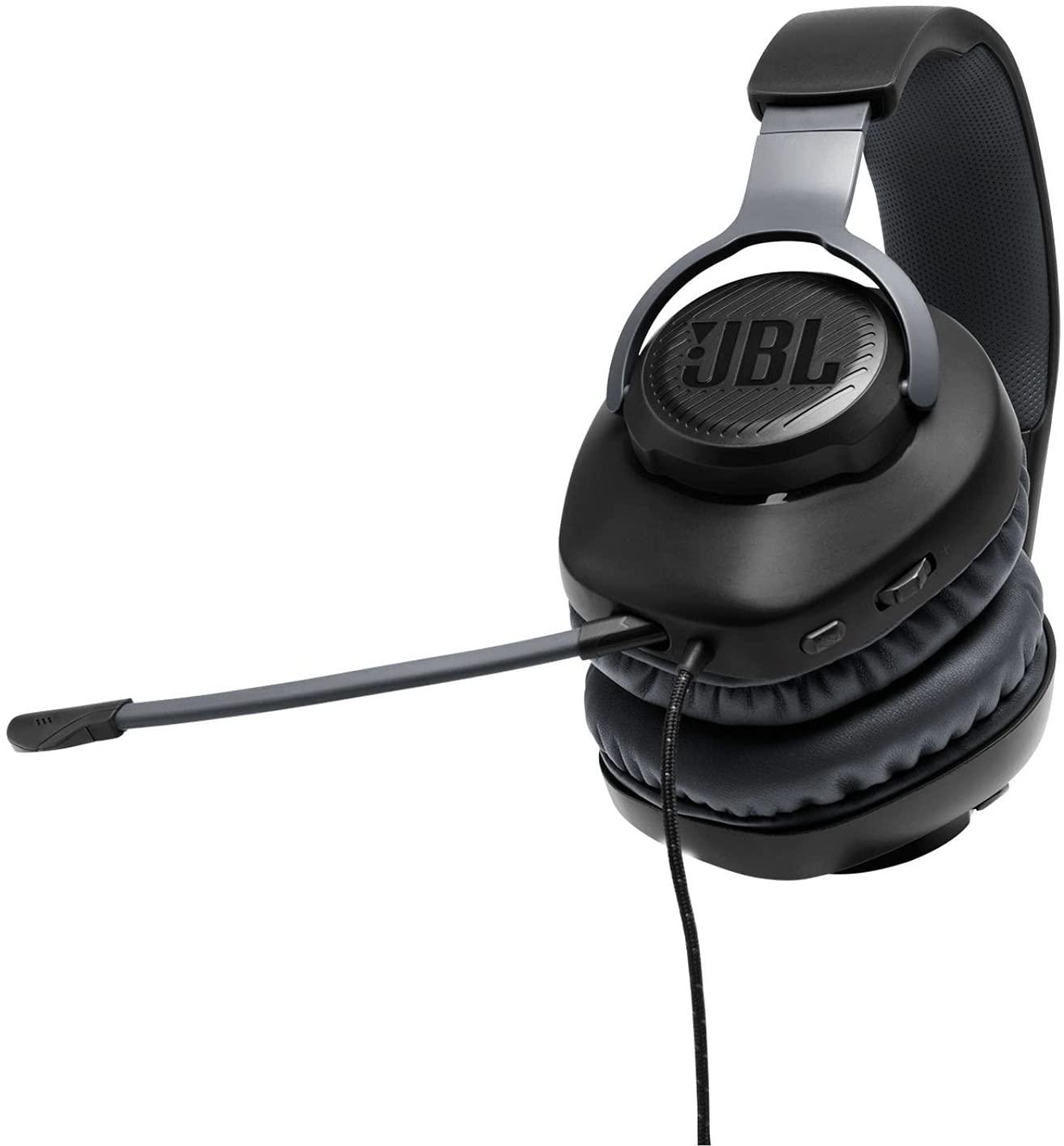 JBL Quantum 100 (Black) - Wired Over-Ear Gaming Headphones - GameStore.mt | Powered by Flutisat