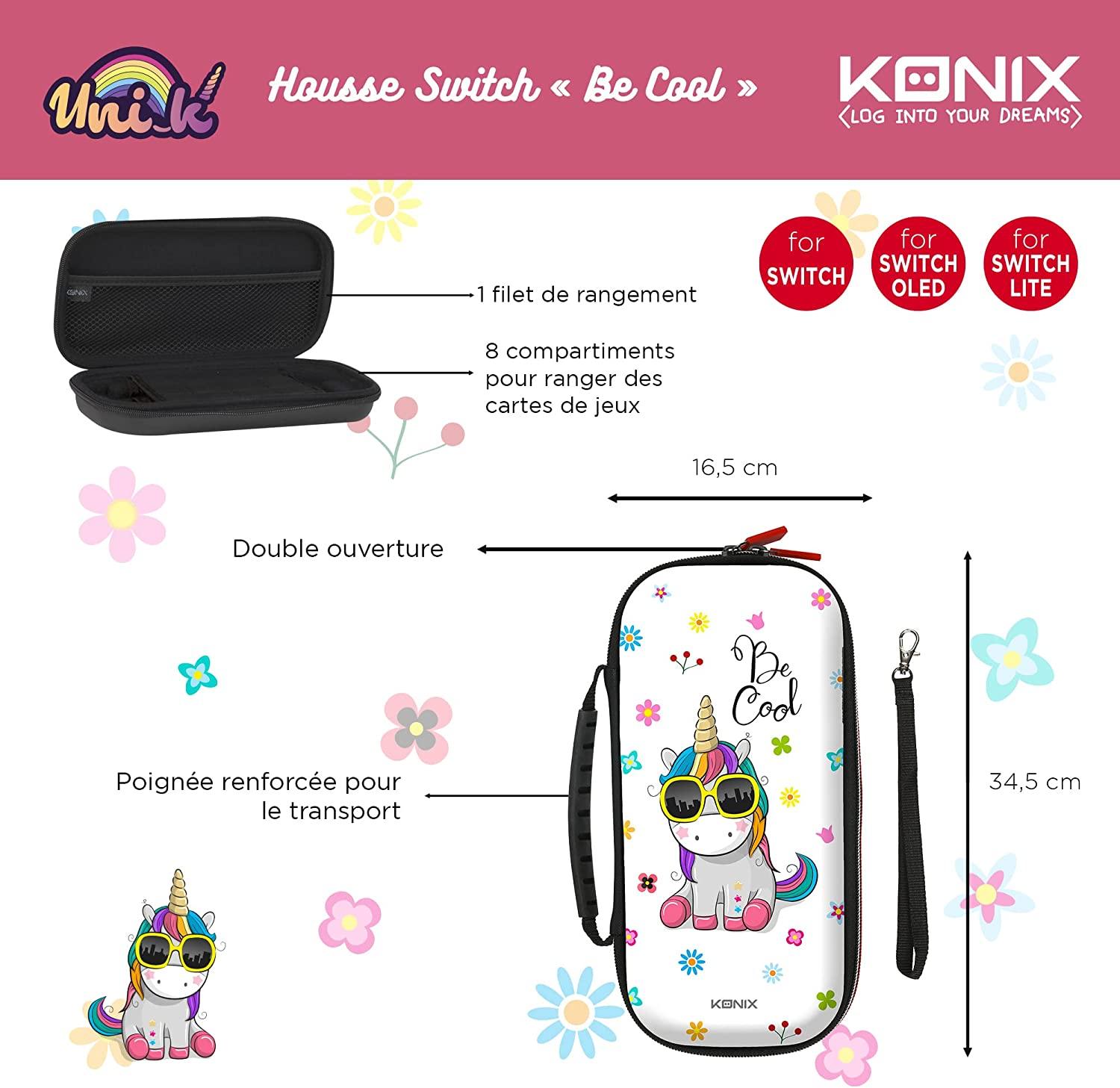 KONIX Unik Be Cool Nintendo Switch Carry Case - GameStore.mt | Powered by Flutisat