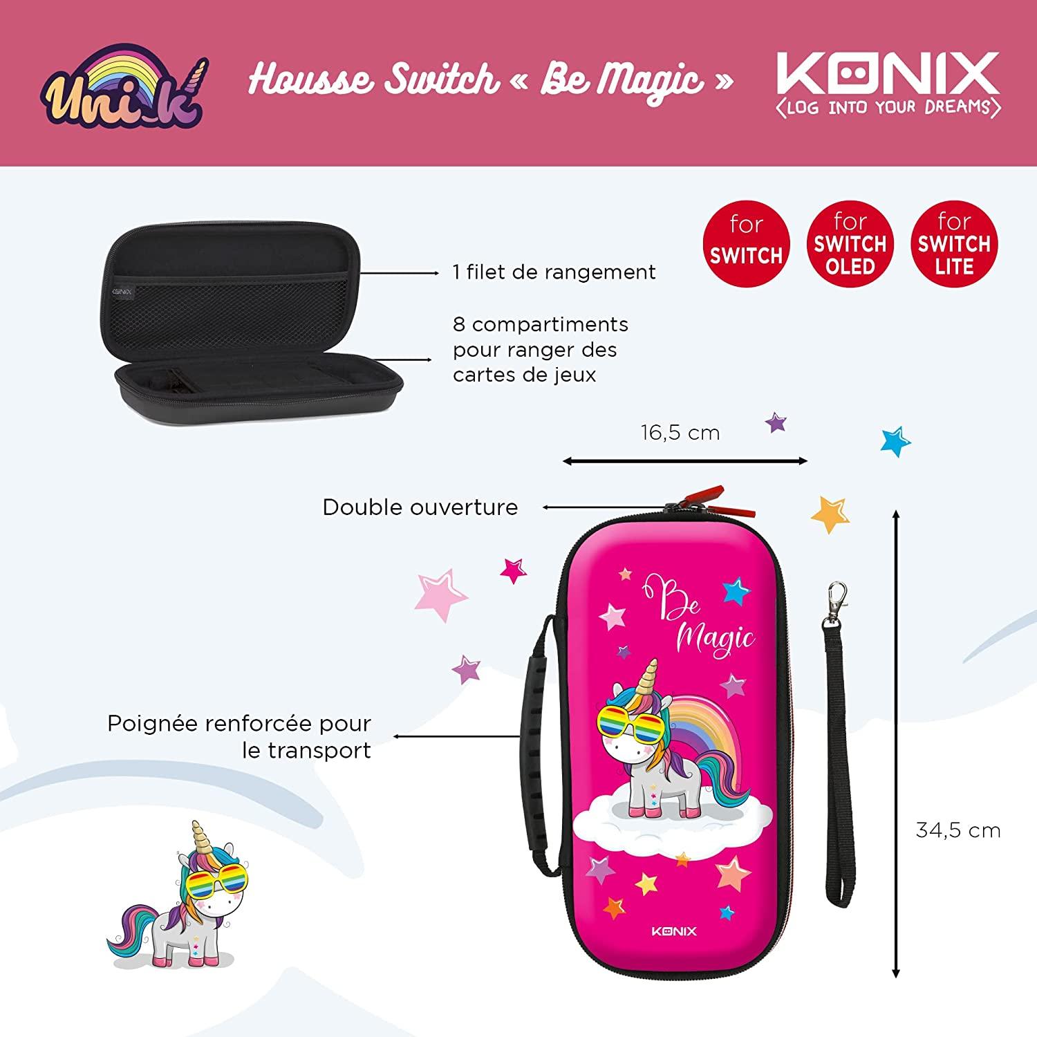 KONIX Unik Be Magic Multicolor Nintendo Switch Carry Case - GameStore.mt | Powered by Flutisat