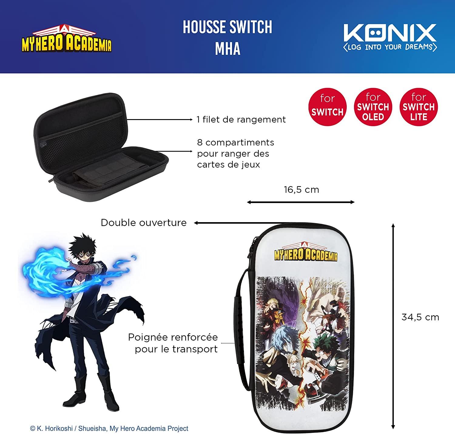 KONIX My Hero Academia Nintendo Switch Carry Case - GameStore.mt | Powered by Flutisat
