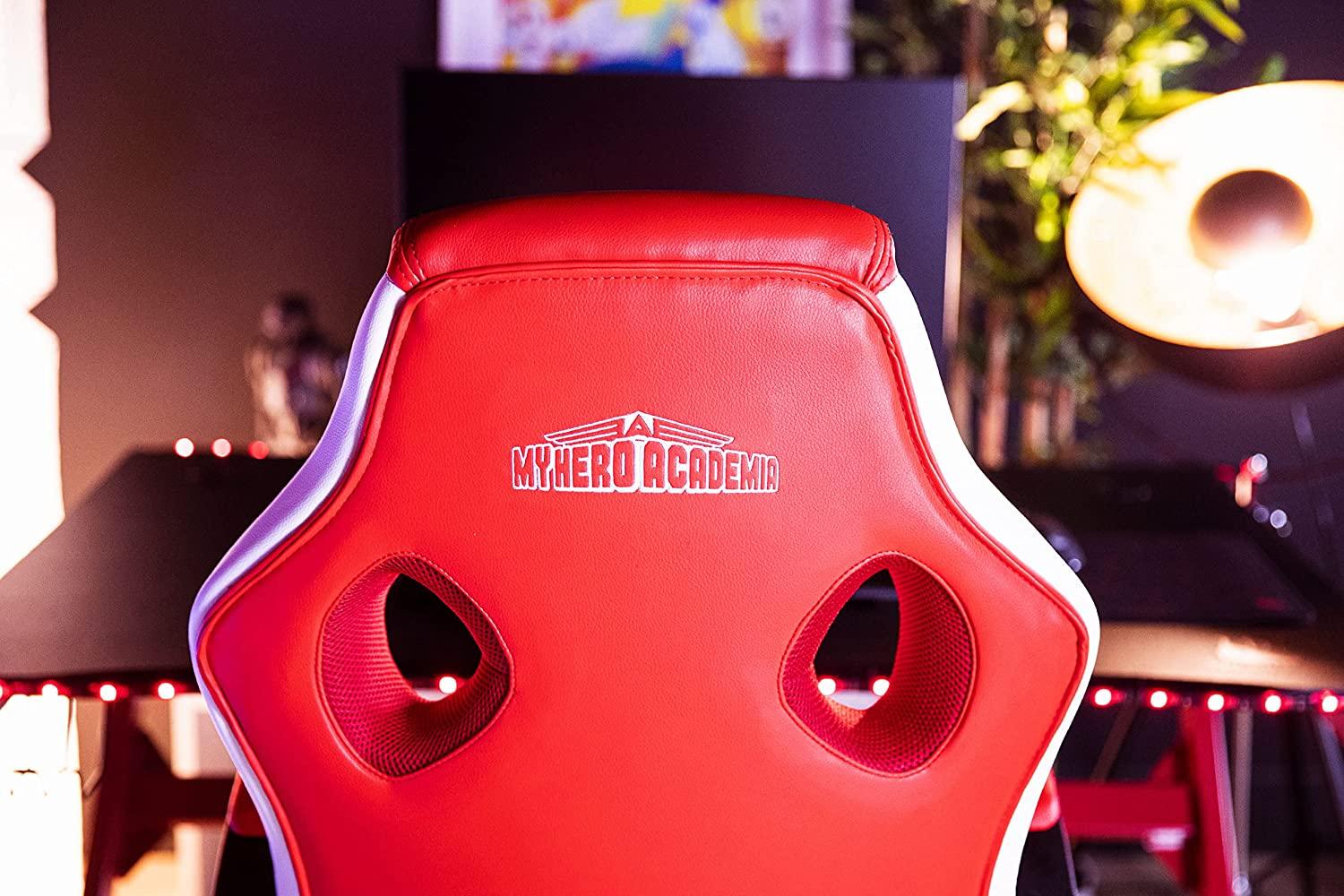 KONIX My Hero Academia Junior Gaming Chair (Red and White) - GameStore.mt | Powered by Flutisat