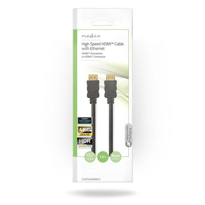 Nedis HDMI Cable with Ethernet 4K@30Hz (1.5M)
