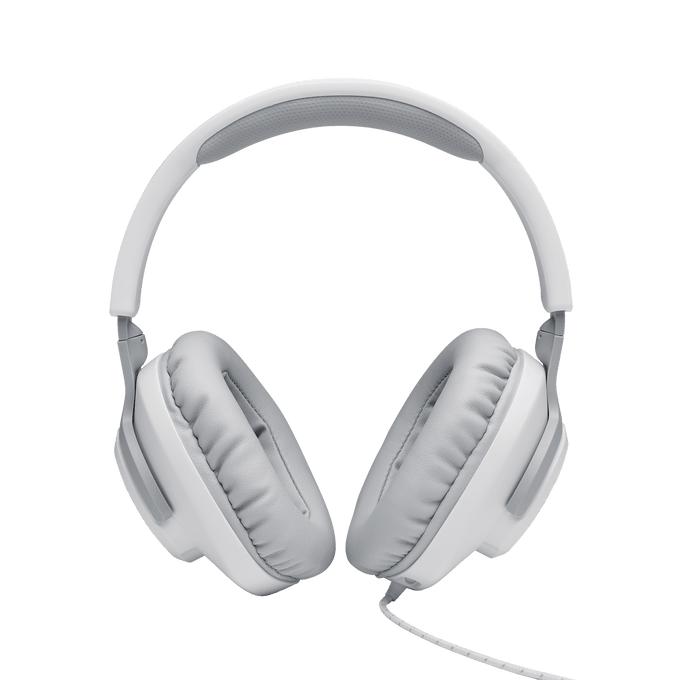 JBL Quantum 100 (White) - Wired Over-Ear Gaming Headphones - GameStore.mt | Powered by Flutisat
