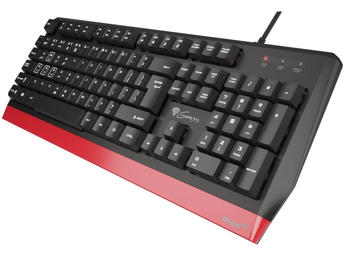 Genesis RHOD 250 Gaming Keyboard (US Layout) - Red - GameStore.mt | Powered by Flutisat