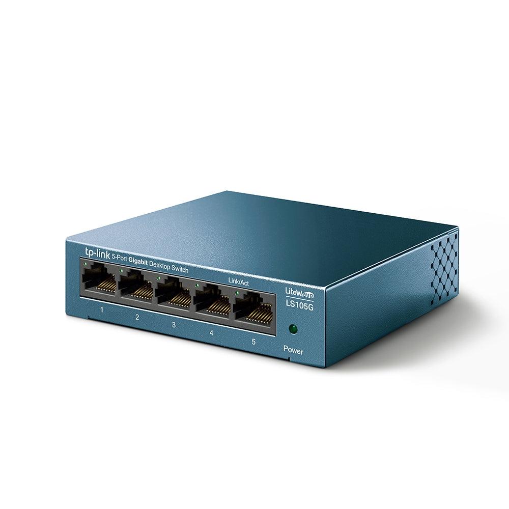 TP-LINK LS105G 5-Port Gigabit Desktop Network Switch - GameStore.mt | Powered by Flutisat