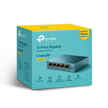 TP-LINK LS105G 5-Port Gigabit Desktop Network Switch