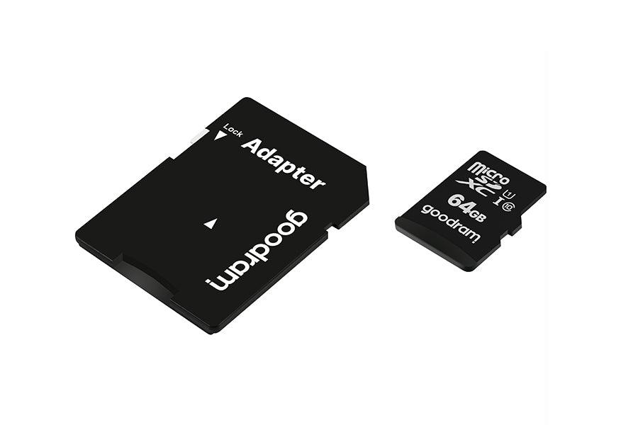 GOODRAM 64GB SDXC Micro SD Card Class 10 UHS-I + Adapter - GameStore.mt | Powered by Flutisat
