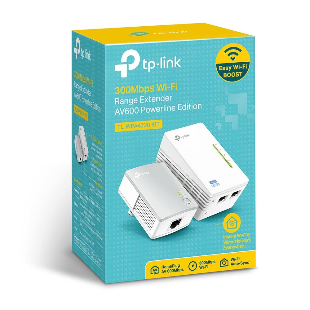 TP-Link TL-WPA4220 KIT 300Mbps Wi-Fi Range Extender, AV600 Powerline Edition - GameStore.mt | Powered by Flutisat