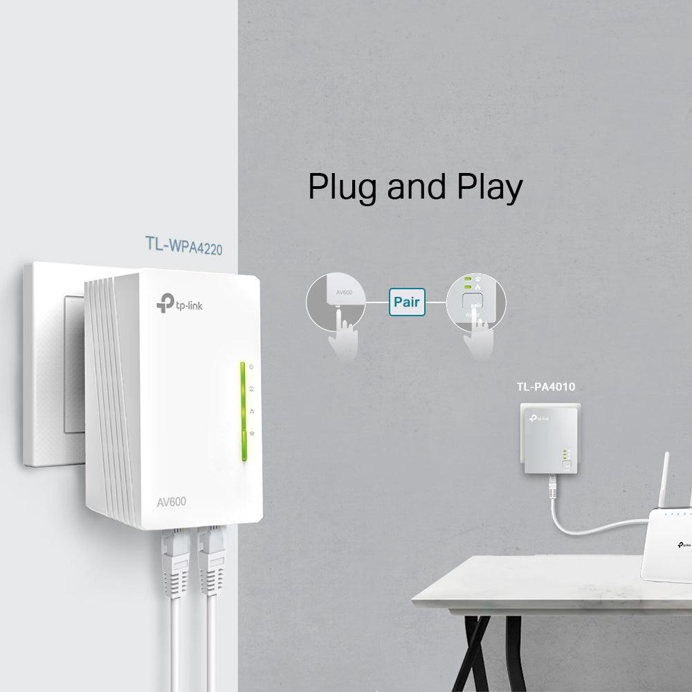 TP-Link Powerline 600 Wi-Fi 3-pack Kit TL-WPA4220 TKIT - GameStore.mt | Powered by Flutisat