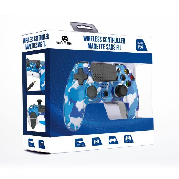 Freaks & Geeks Wireless PS4/PS5 Controller - Camo Blue - GameStore.mt | Powered by Flutisat
