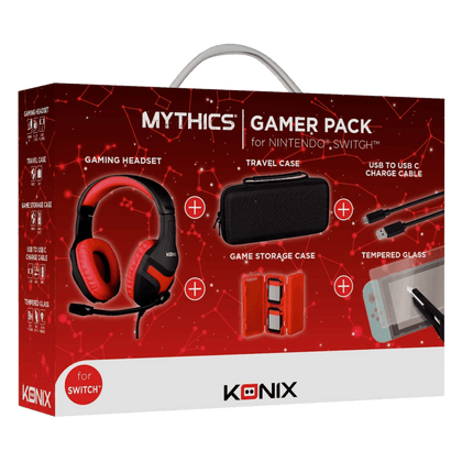 Konix Mythics Nintendo Switch Full Gamer Pack Set Headphones, Case, Cover, Cable - GameStore.mt | Powered by Flutisat