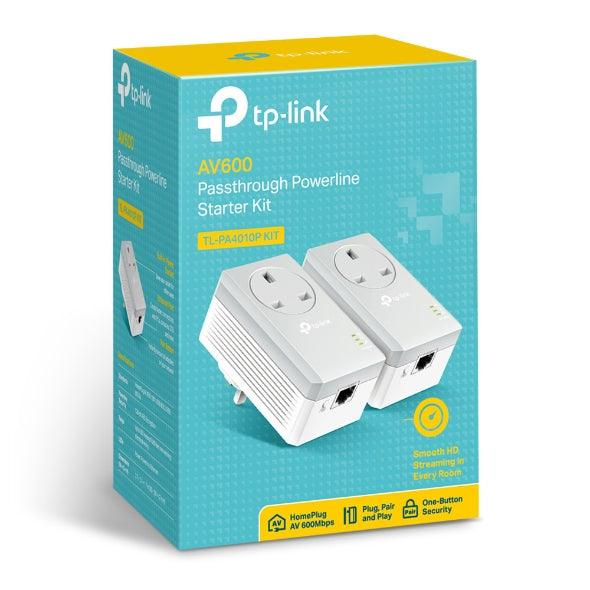 TP - Link AV600 Passthrough Powerline Starter Kit TL - PA4010P KIT - GameStore.mt