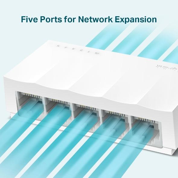 TP - LINK TL - SF1005 5 - Port 10/100Mbps Desktop Network Switch - GameStore.mt