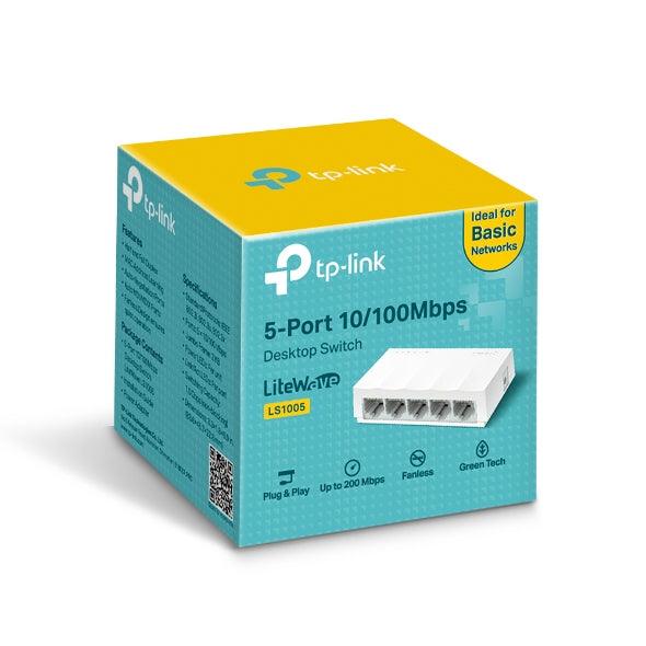 TP - LINK TL - SF1005 5 - Port 10/100Mbps Desktop Network Switch - GameStore.mt