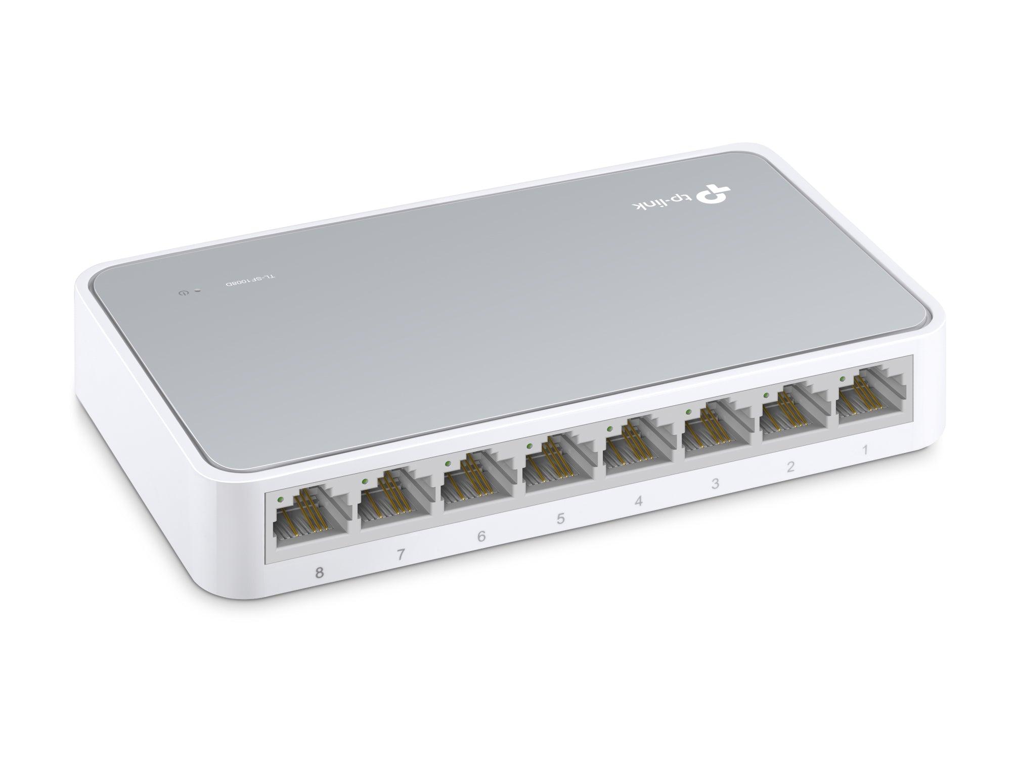 TP - LINK TL - SF1008D 8 - PORT NETWORK SWITCH 10/100MBPS DESKTOP SWITCH - GameStore.mt