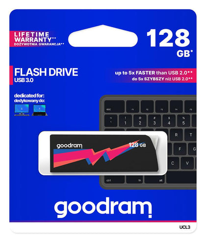 GOODRAM 128GB UCL3 USB 3.0 Pen Drive (Black) - GameStore.mt | Powered by Flutisat
