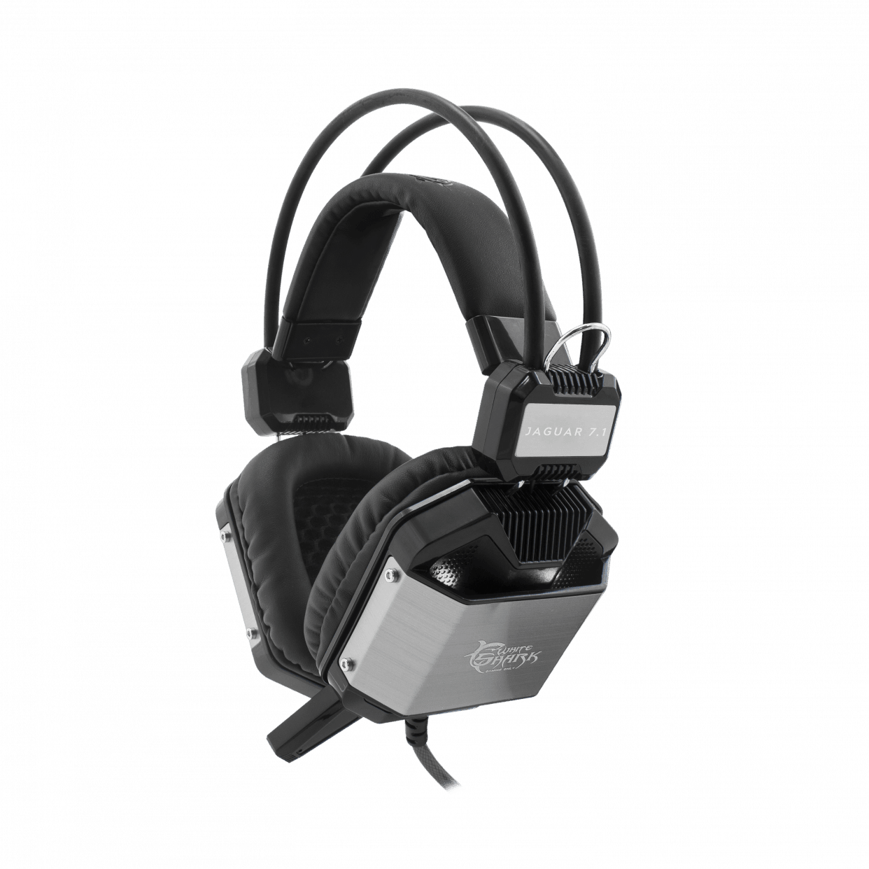 White Shark JAGUAR 7.1 USB Gaming Headset (Black/Silver) - GameStore.mt
