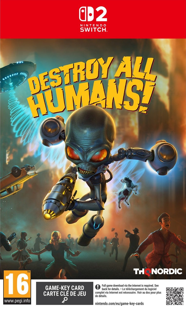 Destory All Humans! (Game-Key Card) (Nintendo Switch 2) (Pre-order)