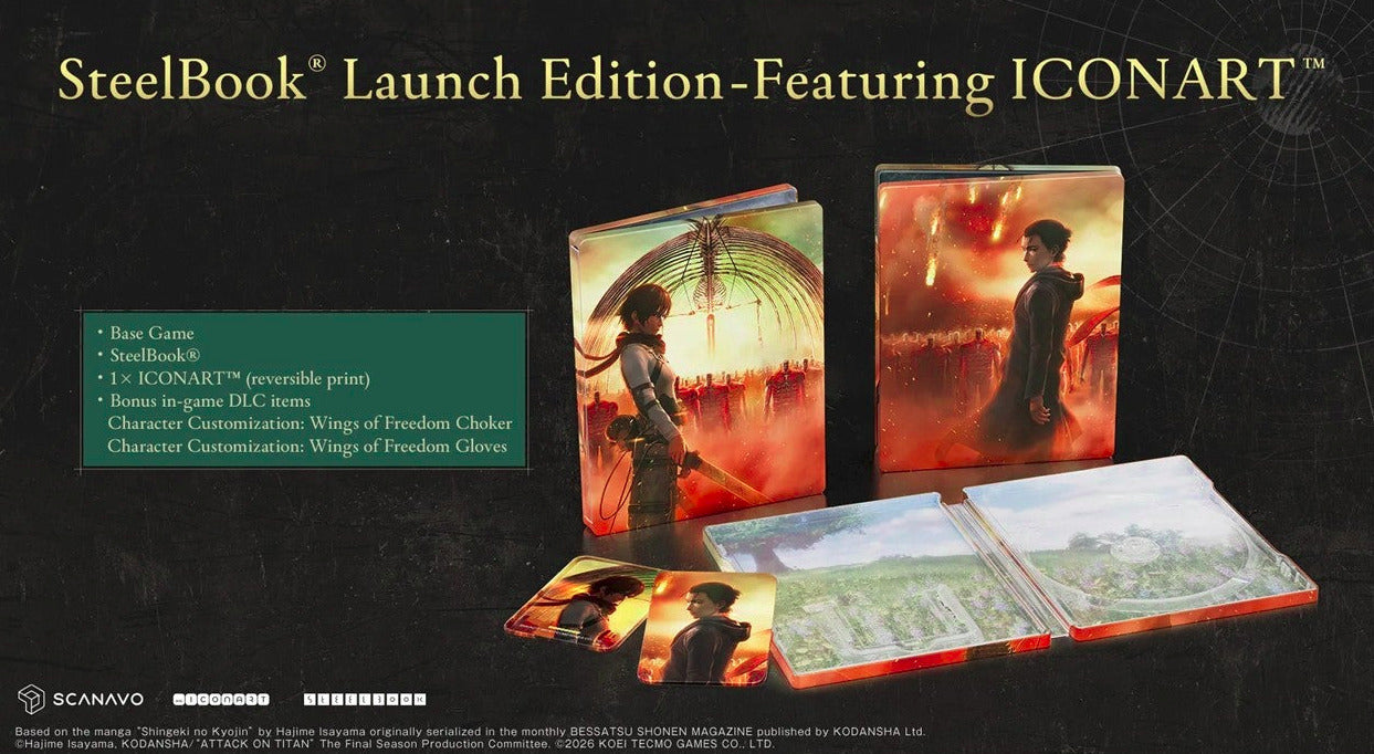 Attack on Titan 3 [Steelbook Launch Edition] (Game-Key Card) (Nintendo Switch 2) (Pre-order)