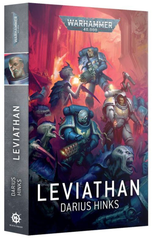Book cover of 'Leviathan' by Darius Hinks with Warhammer 40,000 branding.