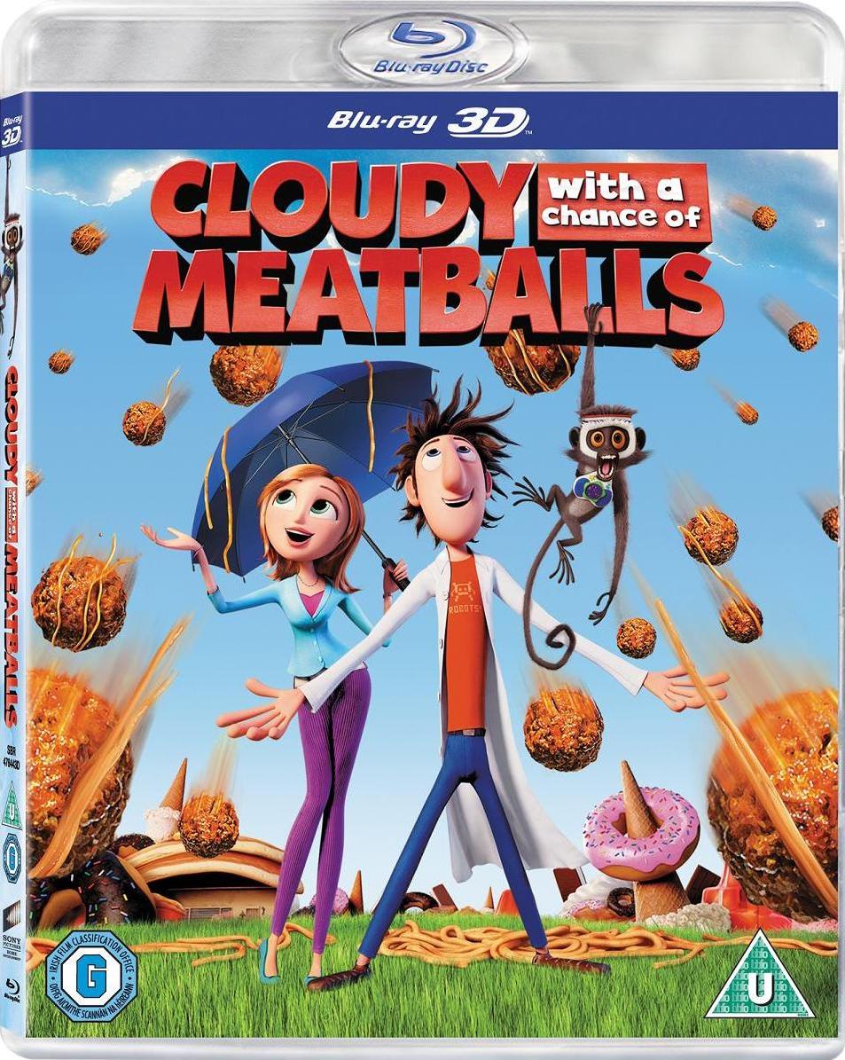 Cloudy With a Chance of Meatballs 3D +2D (2009) (Blu-Ray Movie) (Pre-owned)