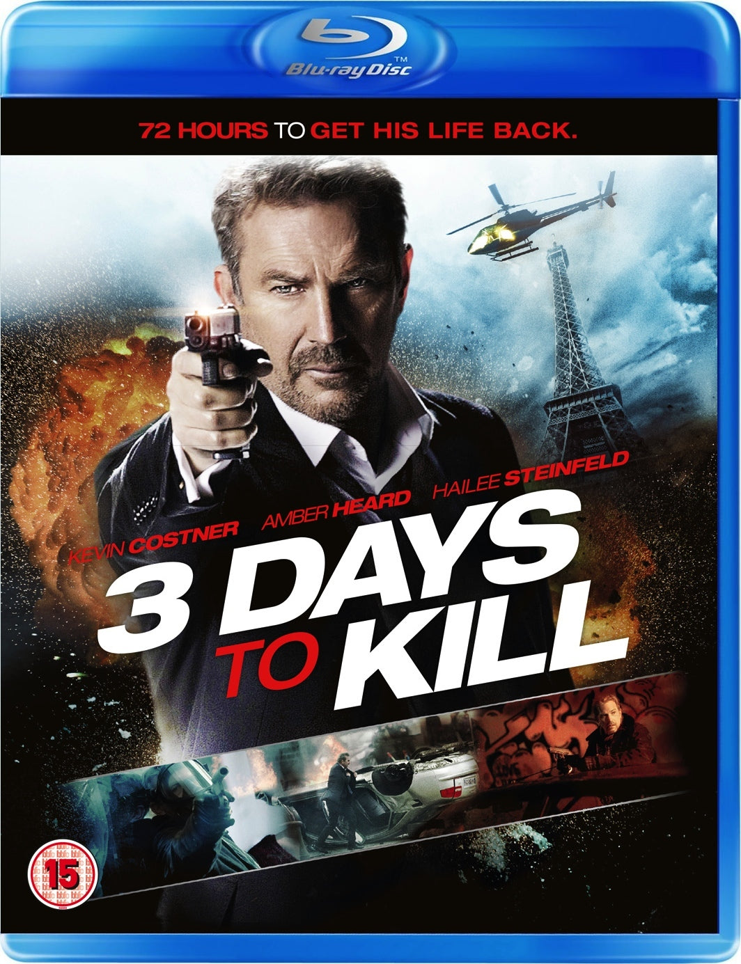 3 Days to Kill (2014) (Blu-Ray Movie) (Pre-owned)