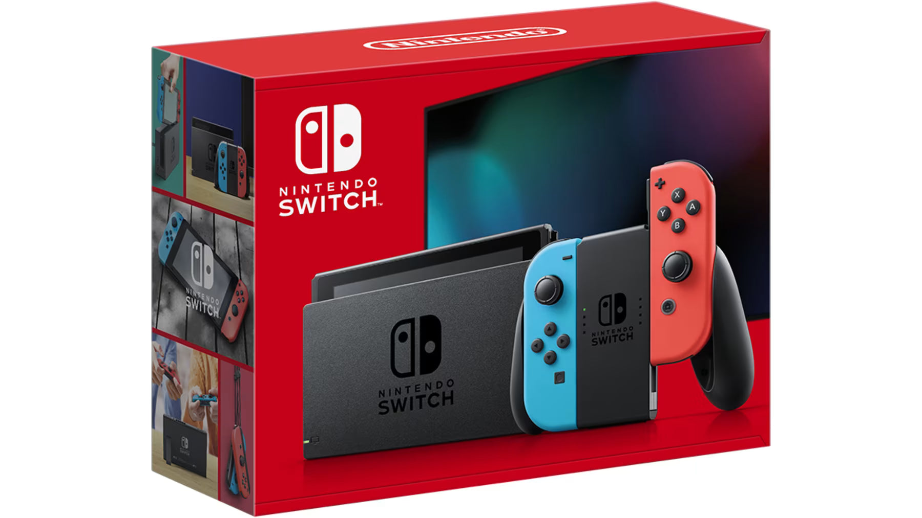 Nintendo Switch Console (Neon Blue/Neon Red) (Boxed) [1 Year Warranty] (Pre-owned)