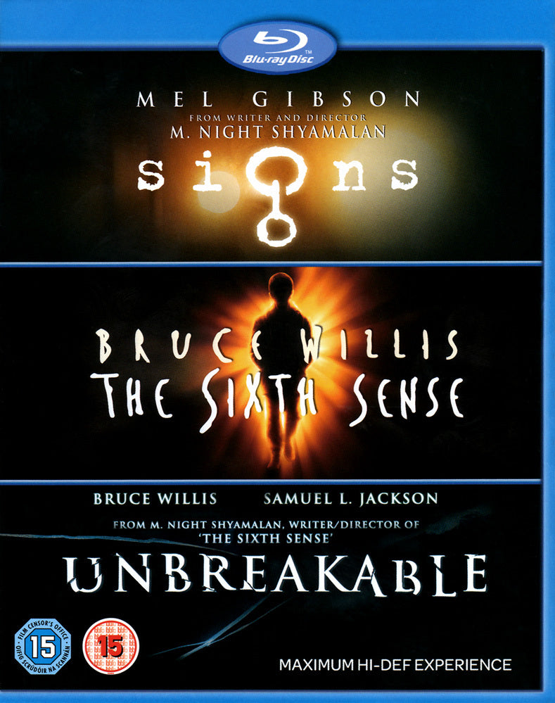 Signs / The Sixth Sense / Unbreakable (1999-2002) (Blu-Ray Movie) (Pre-owned)